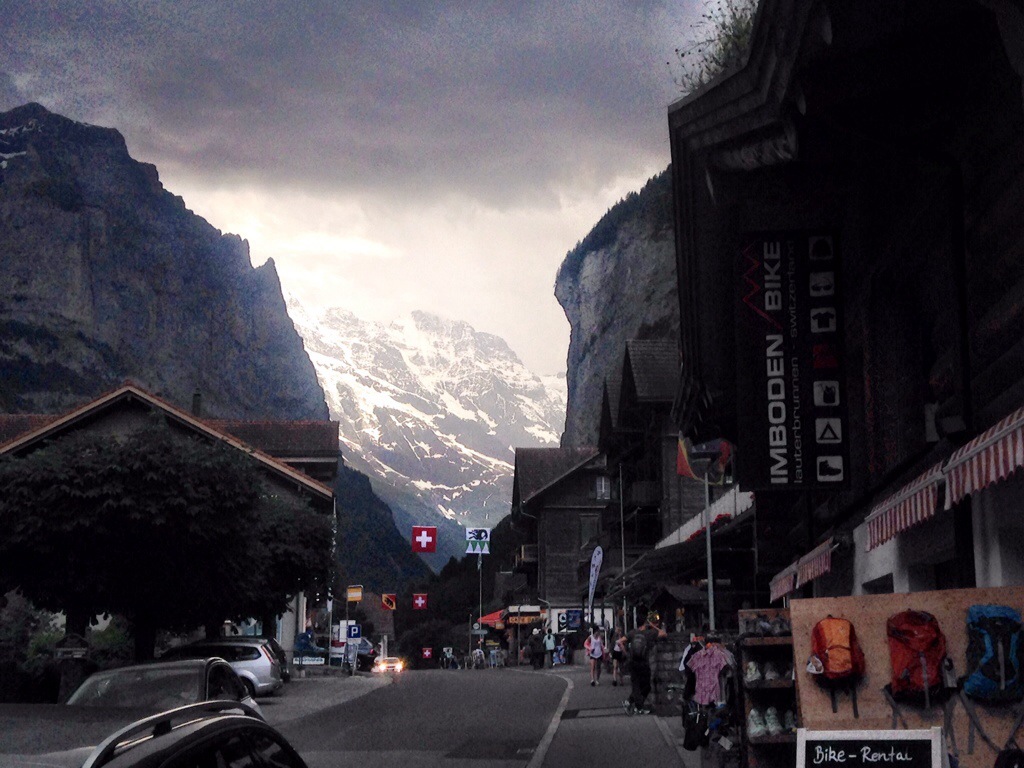 Lauterbrunnen, Switzerland is an adorable little Swiss town. It's about 30 minutes into the Alps from Interlaken and is a perfect place to escape crowds.