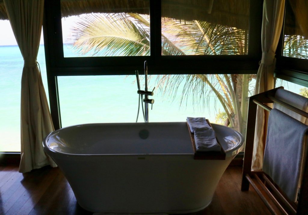 You will want to spend every night watching the sunset from this bathtub at the Melia Zanzibar.