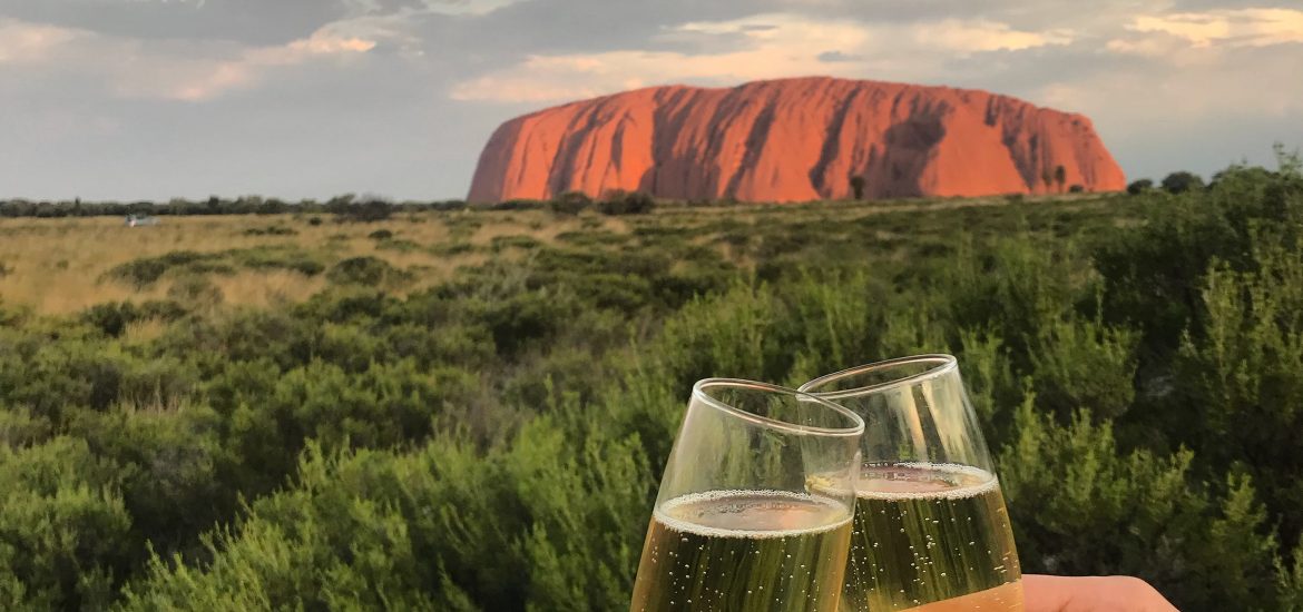 Watching the sunset over Uluru is a once in a lifetime experience with Adventure Tours.