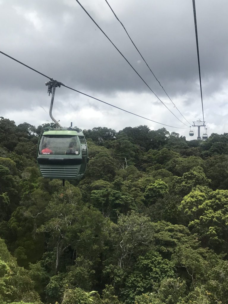 On your month long trip around Australia, make sure not to miss the Kuranda skyrail in Cairns.
