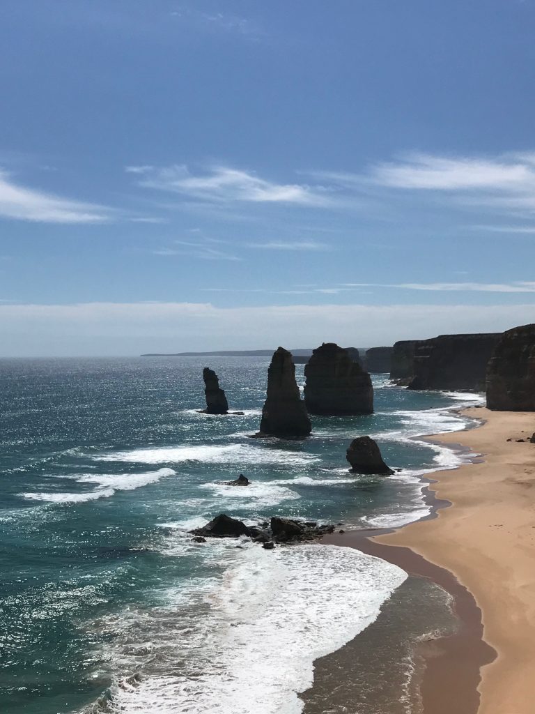 Don't miss the 12 Apostles along the Great Ocean Road on your month long trip around Australia.