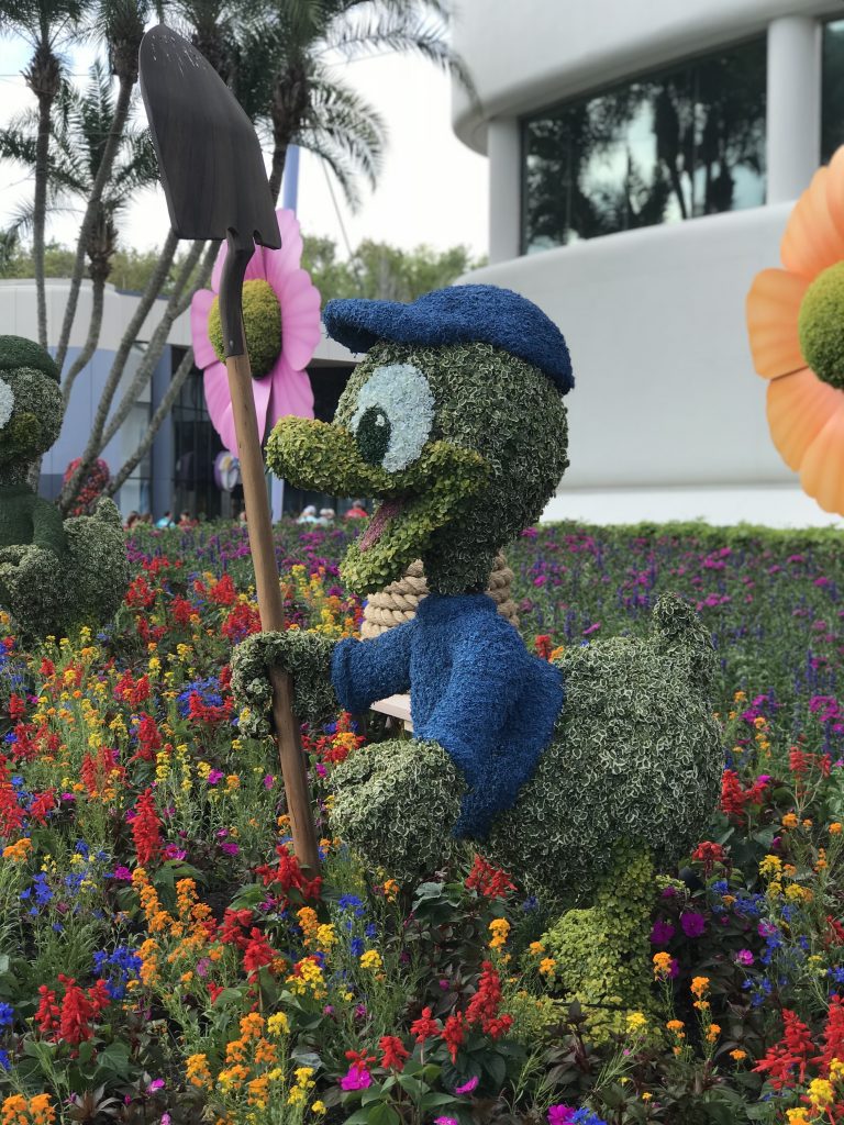 You'll find characters in all colors at Epcot's Flower and Garden Festival.