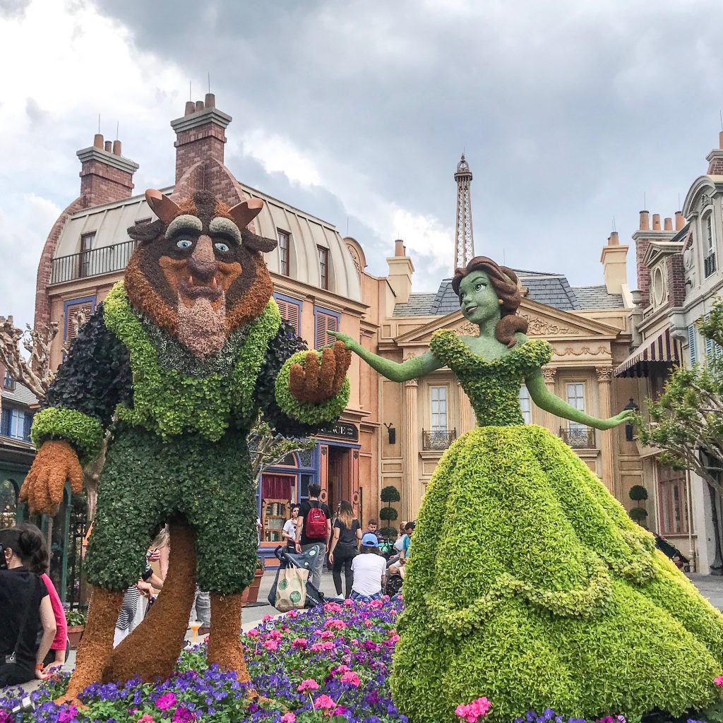 During Epcot's Flower and Garden Festival, you can see almost every Disney character made out of flowers.