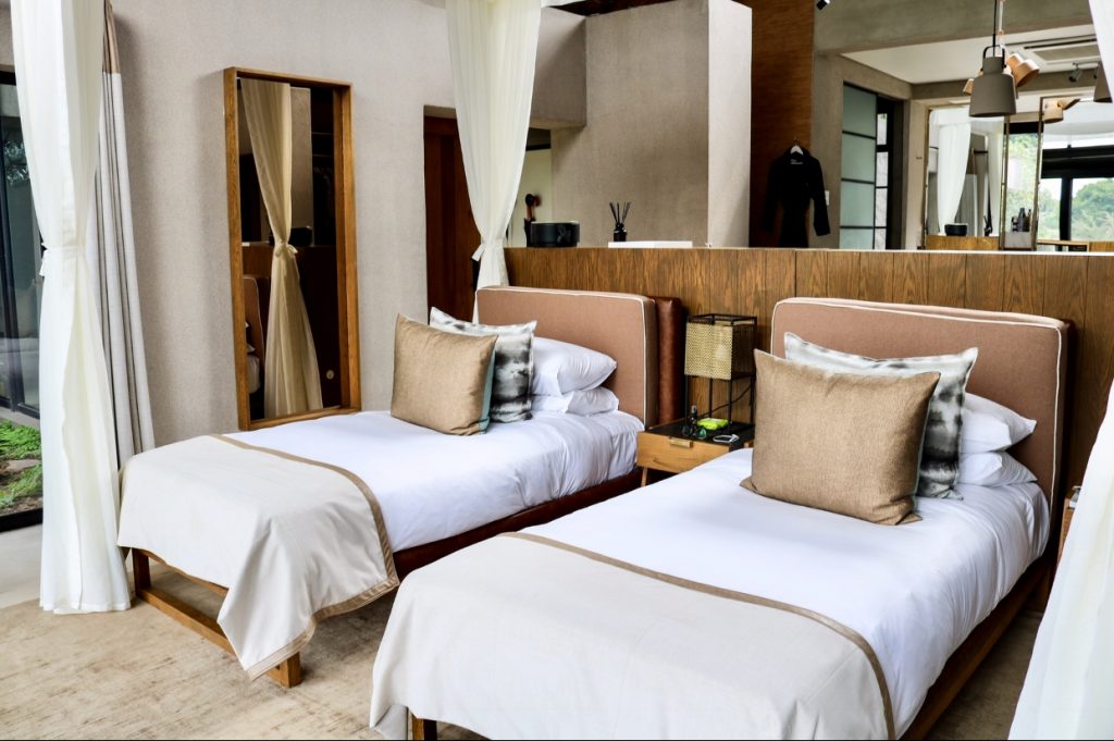 The villas at Ivory Lodge can accommodate a king size bed or two single beds.