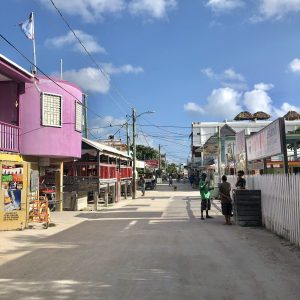 You can get everywhere on Caye Caulker, Belize on foot.