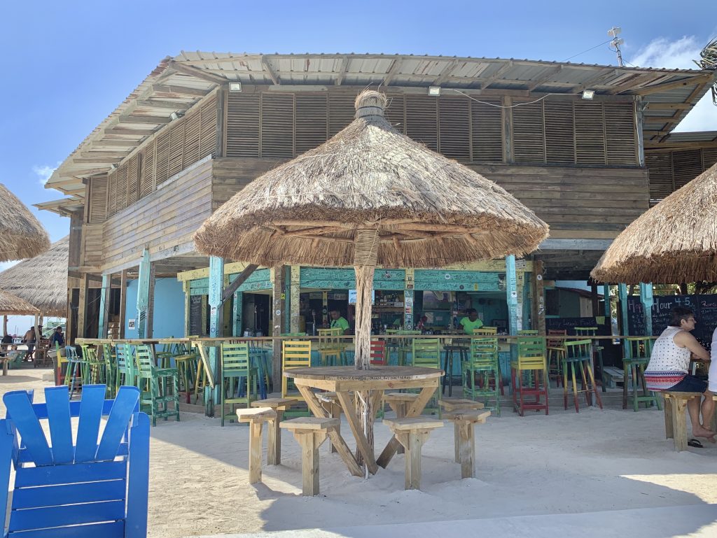 The Lazy Lizard is a spot for endless drinks and snacks on Caye Caulker, Belize.