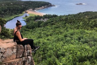 Climbing the Beehive Trail is a must do when visiting Maine's Acadia National Park.