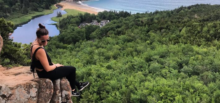 Climbing the Beehive Trail is a must do when visiting Maine's Acadia National Park.