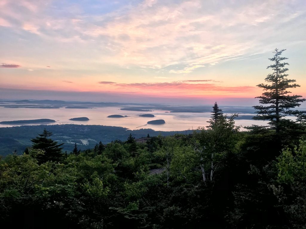If the Beehive Trail is too scary for you, consider hiking Cadillac Mountain in Acadia National Park.