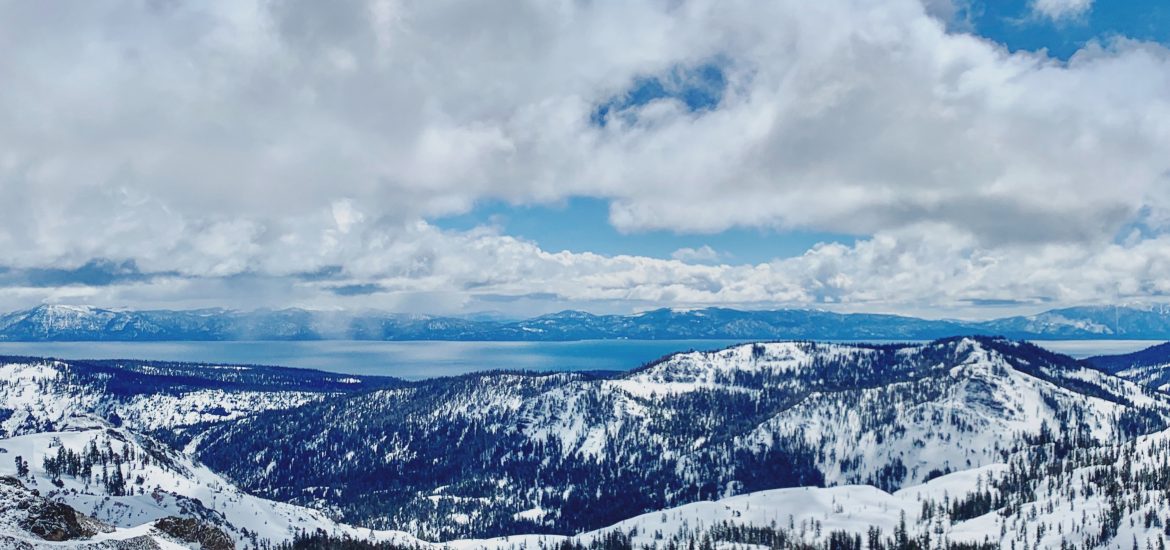 During spring skiing at Squaw Valley, make sure you make it to the summit for amazing Lake Tahoe views.