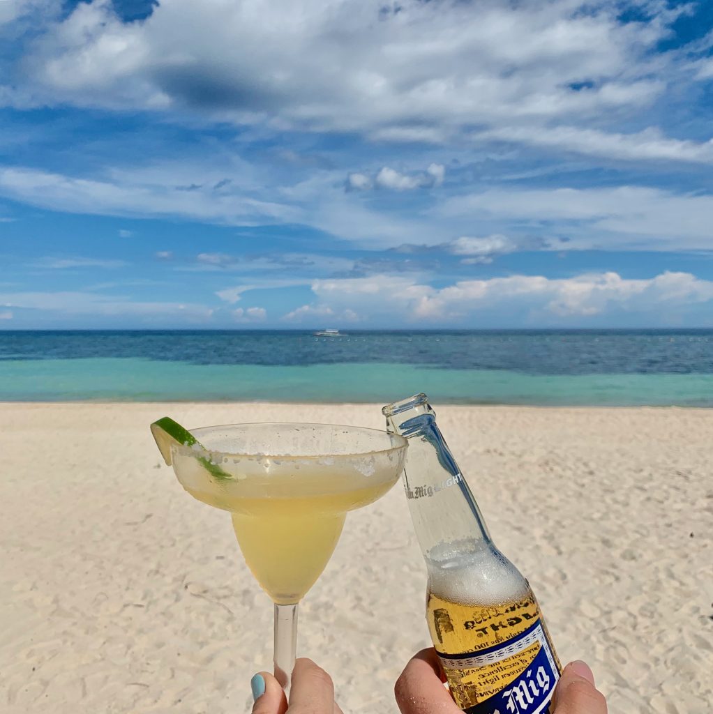 Have drinks at South Palms Resort in Bohol, Philippines.