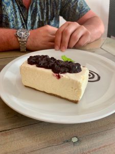This is the New York Style Cheesecake at Buzz Express, the restaurant owned by Busuanga Bay Lodge.