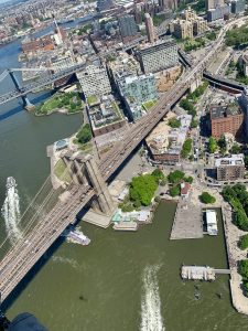 Seeing Brooklyn Bridge from above is a highlight of flying with Blade helicopters.