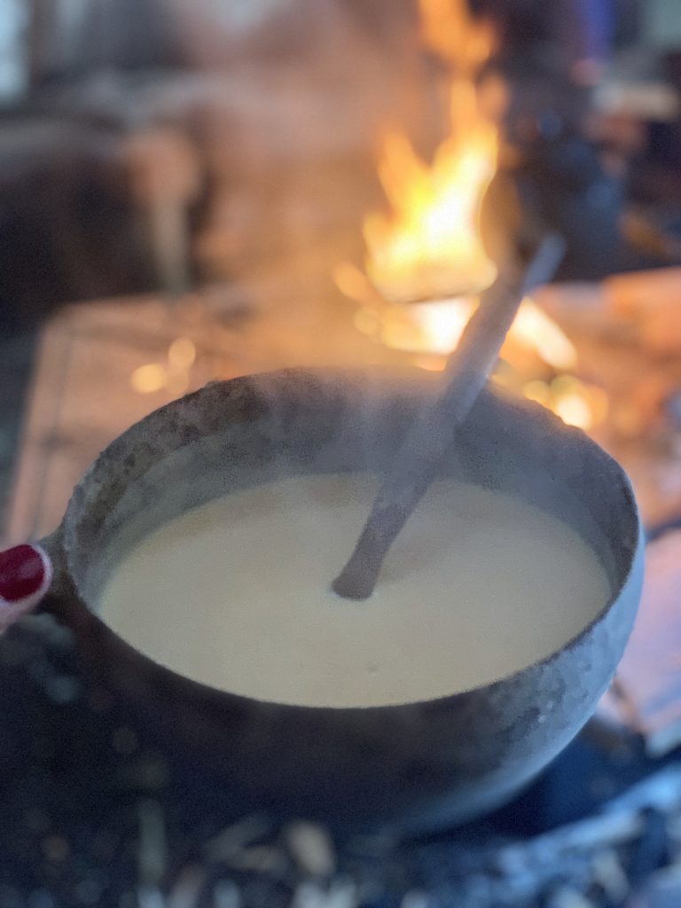 Don't miss the creamy soups offered at Northern Lights Village.