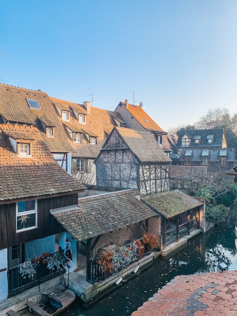Make sure to get a room with a view of Little Venice when staying in Colmar, France.