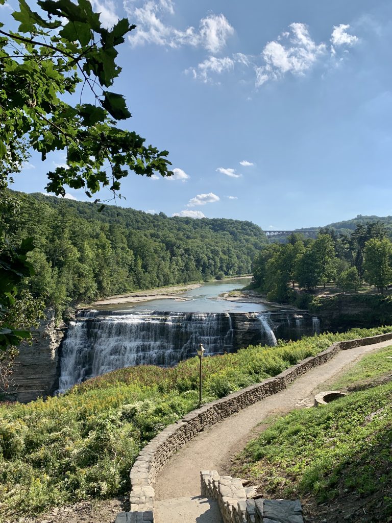 When walking from the Middle Falls parking lot to the Gorge Trail at Letchworth State Park, you will be stopped in your tracks by the beauty.
